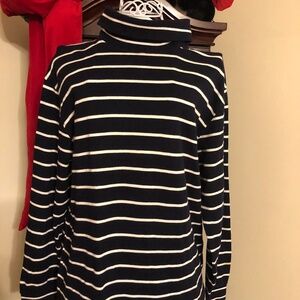 Just in Like New Jones New York Sport Navy & White Turtleneck sz Lg